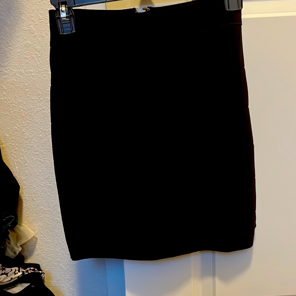Bebe bandage mini skirt